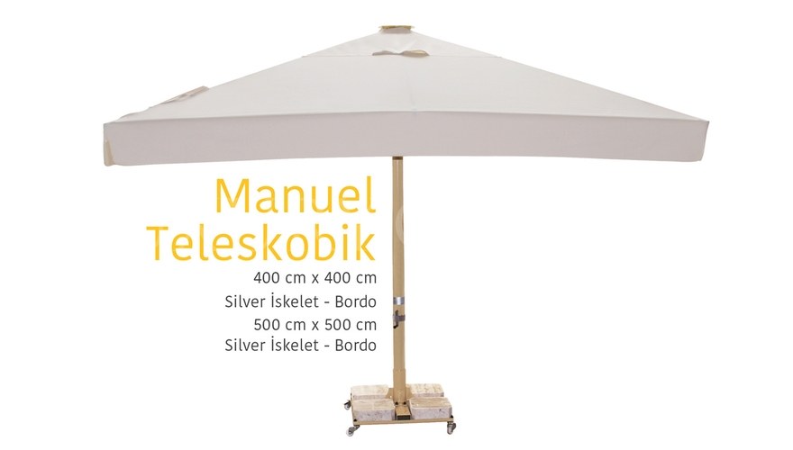 Manuel Teleskobik Bahçe Şemsiyesi - 1064