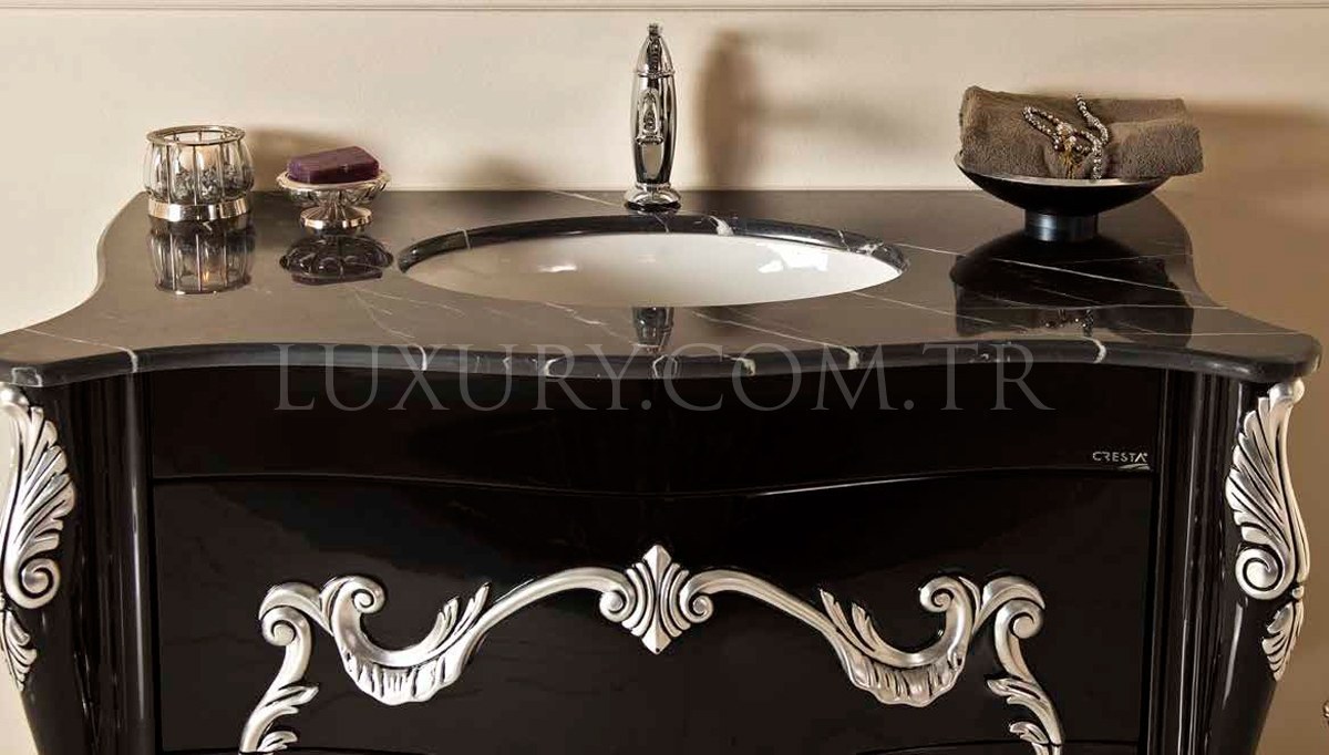 Marena Black Classic Bathroom Set - 2