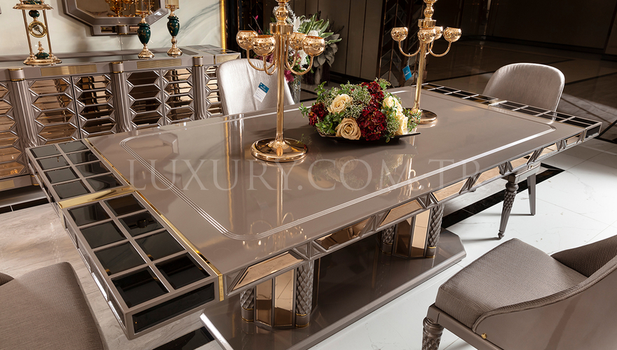 Marsala Metal Dining Room - 7