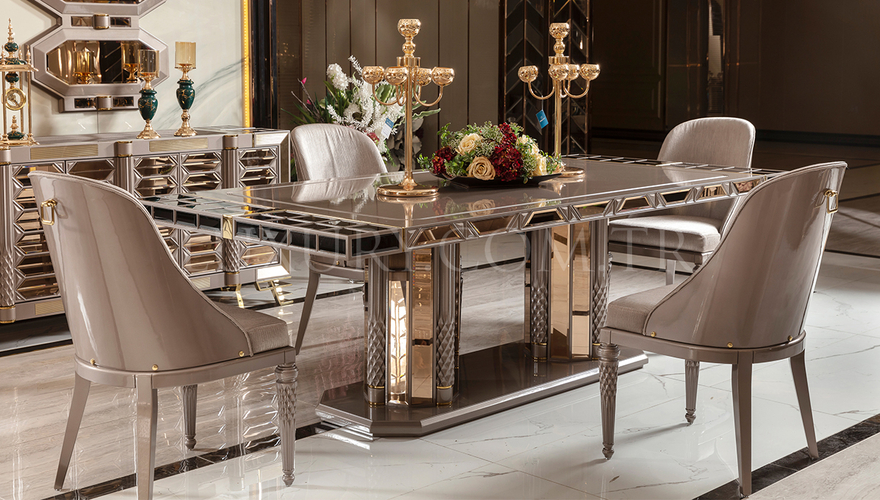 Marsala Metal Dining Room - 18