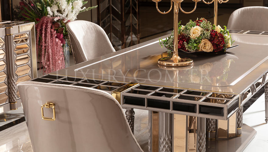 Marsala Metal Dining Room - 21