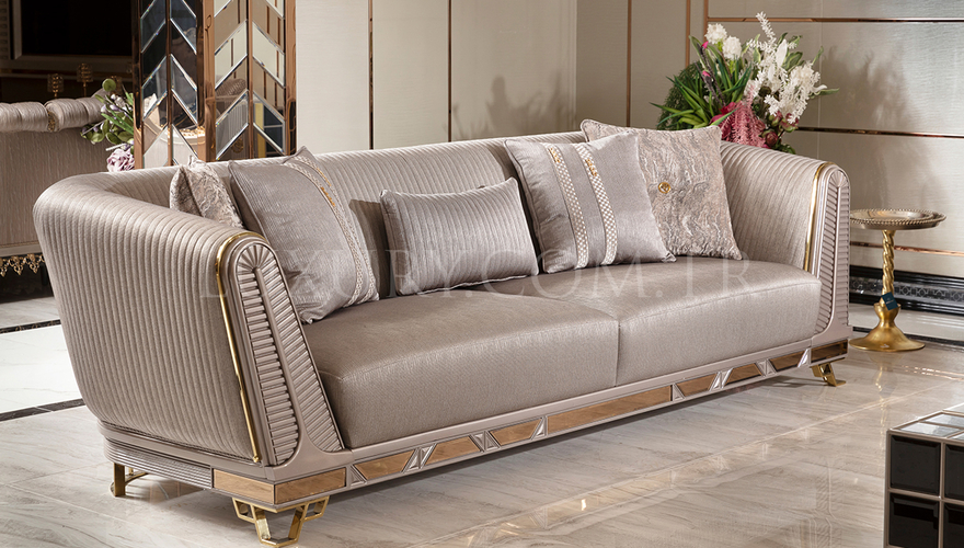 Marsala Metal Sofa Set - 19