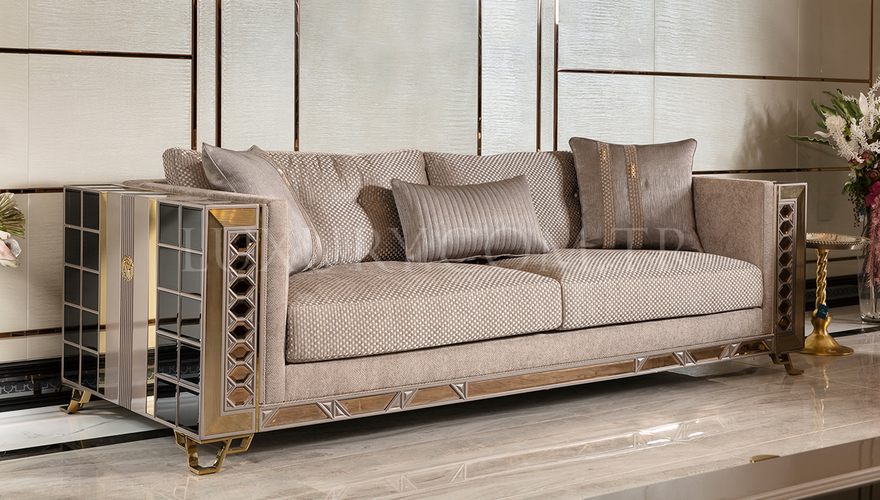 Marsala Metal Sofa Set - 20