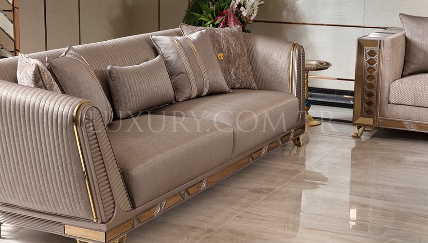 Marsala Metal Sofa Set - 30