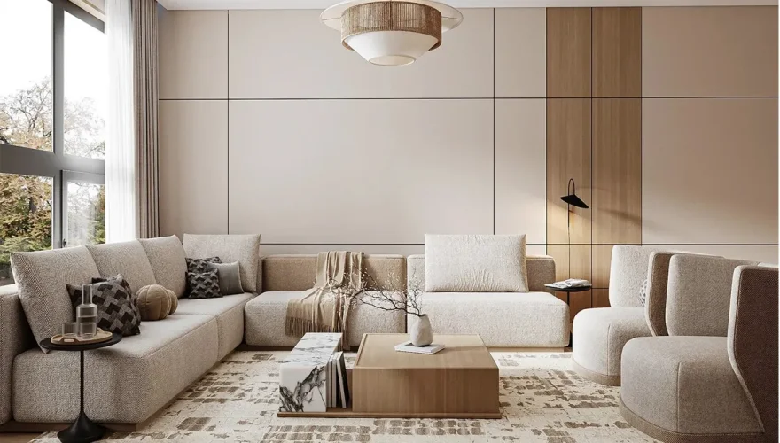 Marvin Krem Köşe Koltuk Takımı - 1