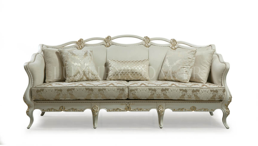 Maslak Classic Gray Sofa Set - 8