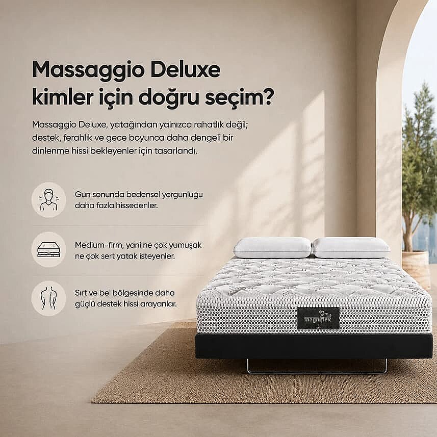 Massaggio Deluxe Mikro Masaj Etkili Premium Yatak - 8
