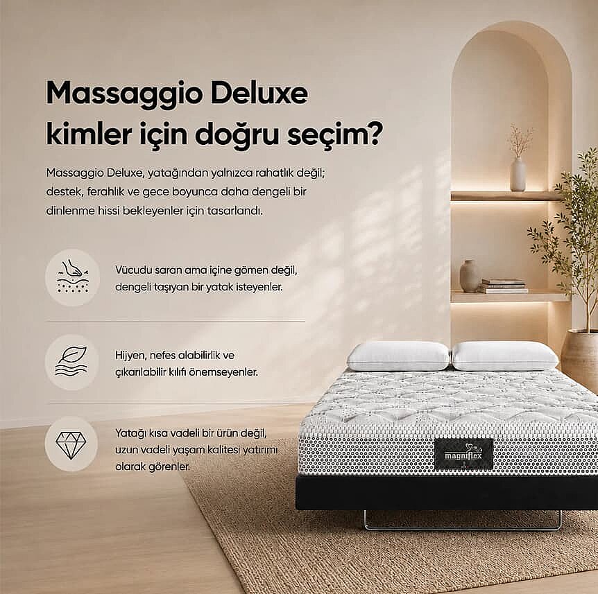 Massaggio Deluxe Mikro Masaj Etkili Premium Yatak - 7