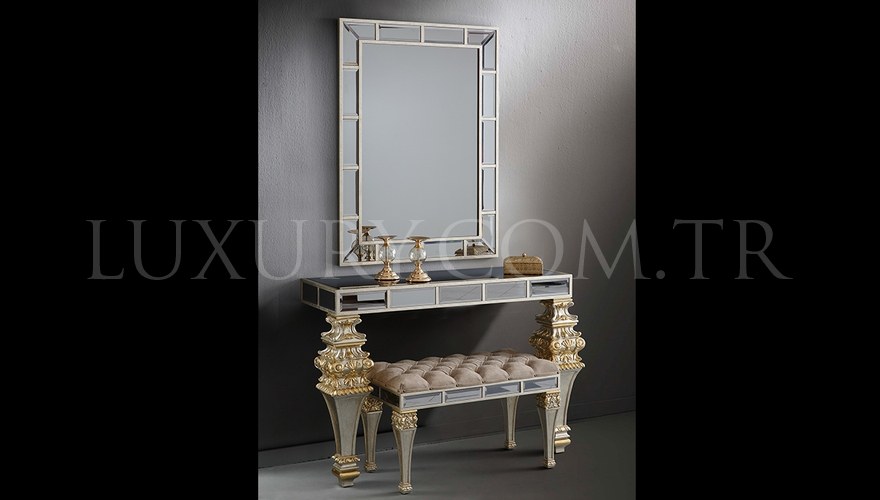 Massimo MirroKırmızı Dresser Takımı - 1