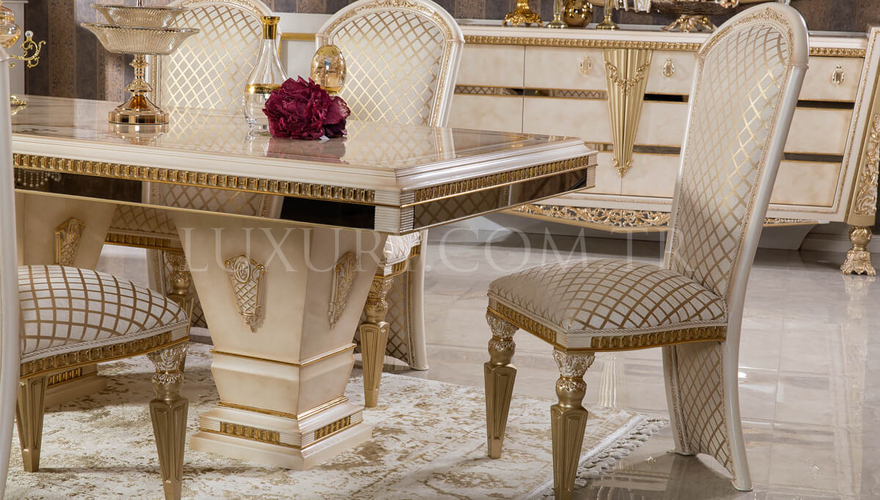 Melikşah Classic Cream Dining Room - 3