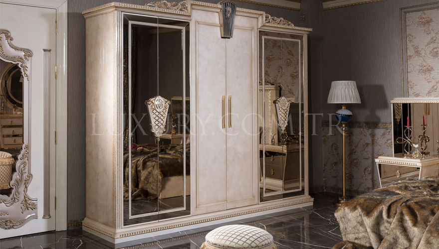 Melikşah Classic Krem Bedroom - 10