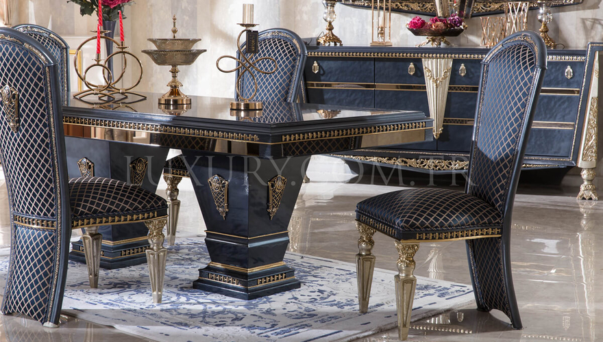 Melikşah Mavi Classic Dining Room - 2