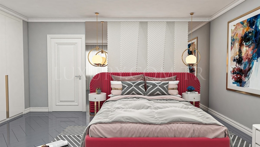 Melino Yatak Odası Mobilyası Dekorasyonu - 3