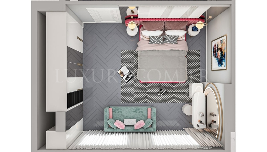 Melino Yatak Odası Mobilyası Dekorasyonu - 11