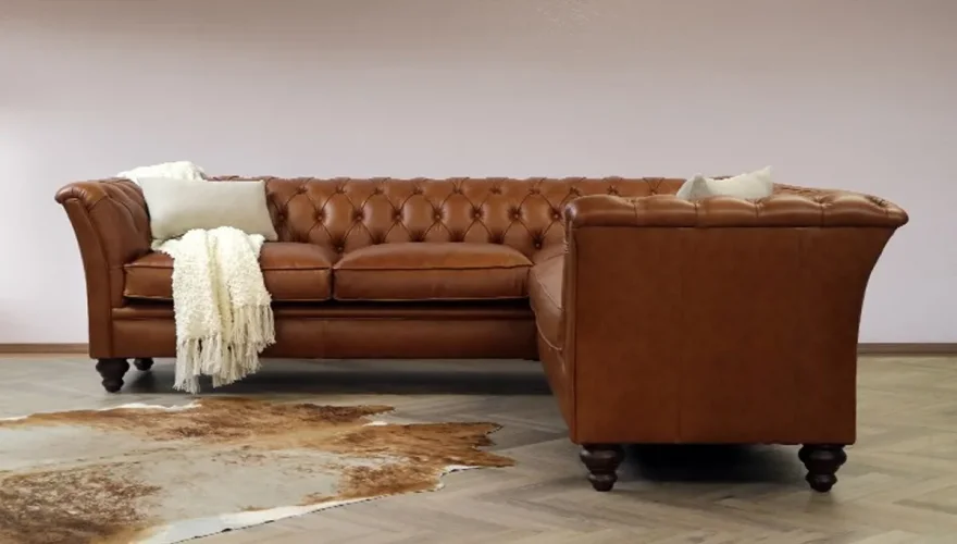 Melton Deri Chester Köşe Koltuk - 2