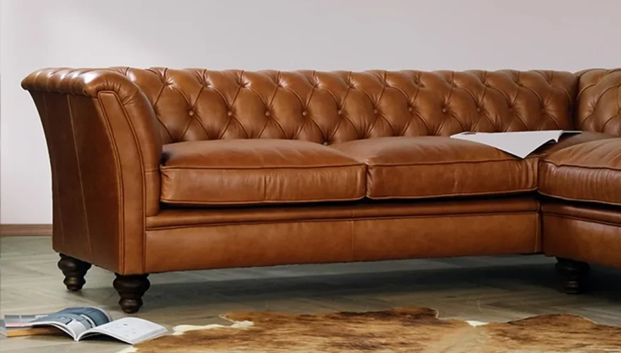 Melton Deri Chester Köşe Koltuk - 3