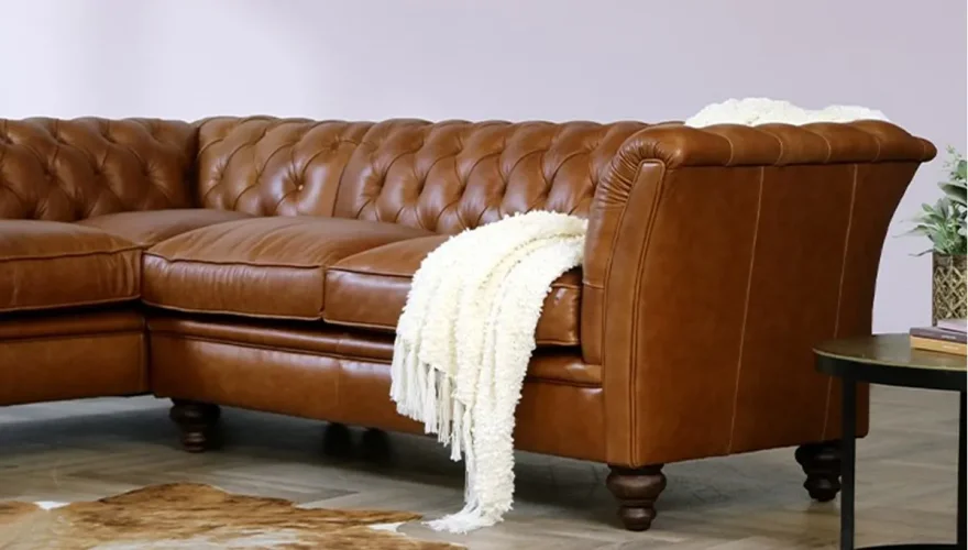 Melton Deri Chester Köşe Koltuk - 4