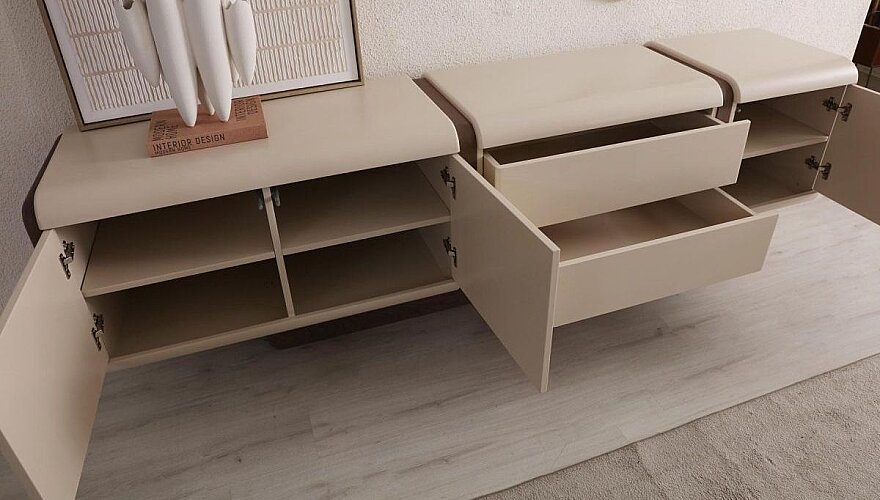 Menton Krem Yemek Odası - 3