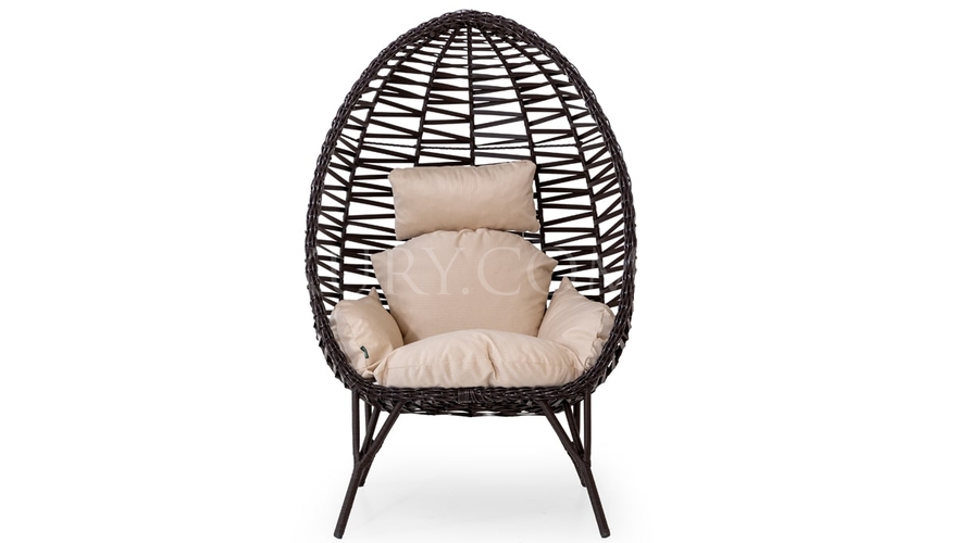 Midas Brown Garden Lounge Chair - 2
