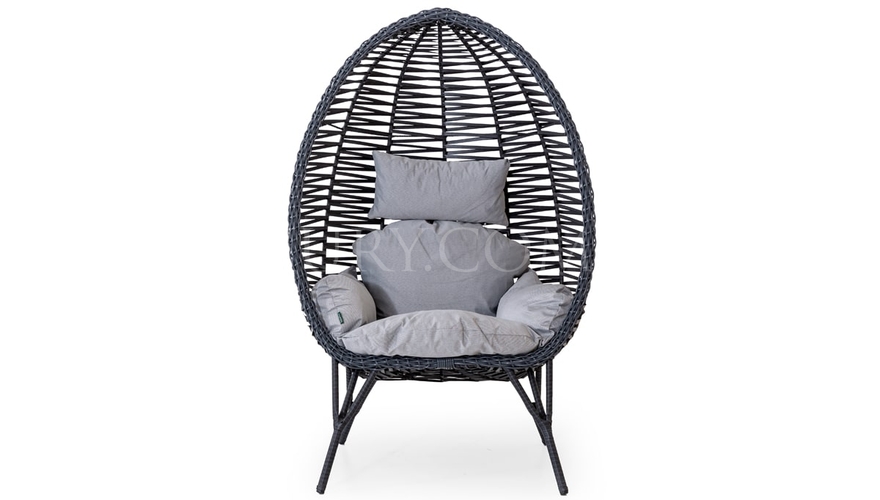 Midas Gray Garden Lounge Chair - 1149