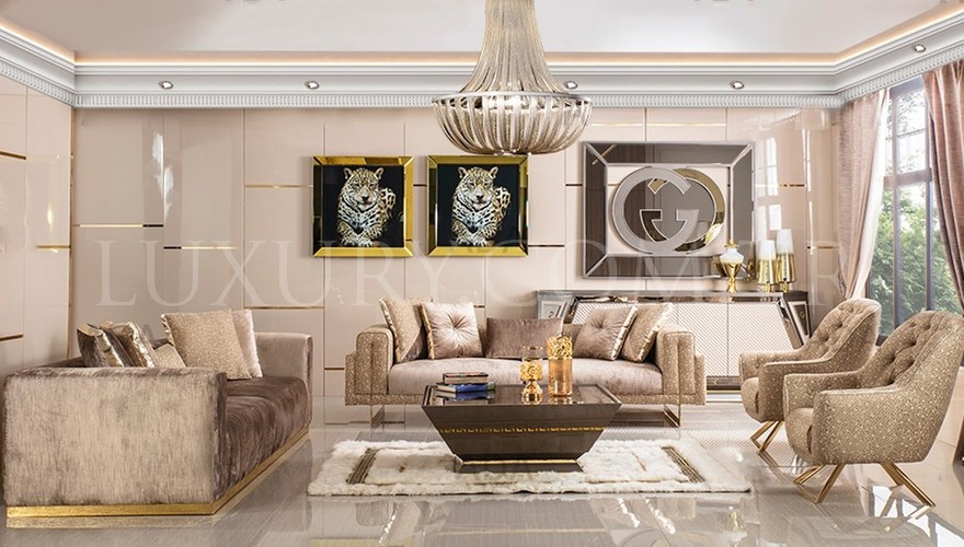 Modera Metal Sofa Set - 1063