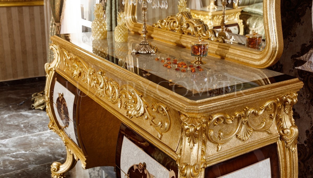 Monesa Altın Gold Leaf Bedroom - 8