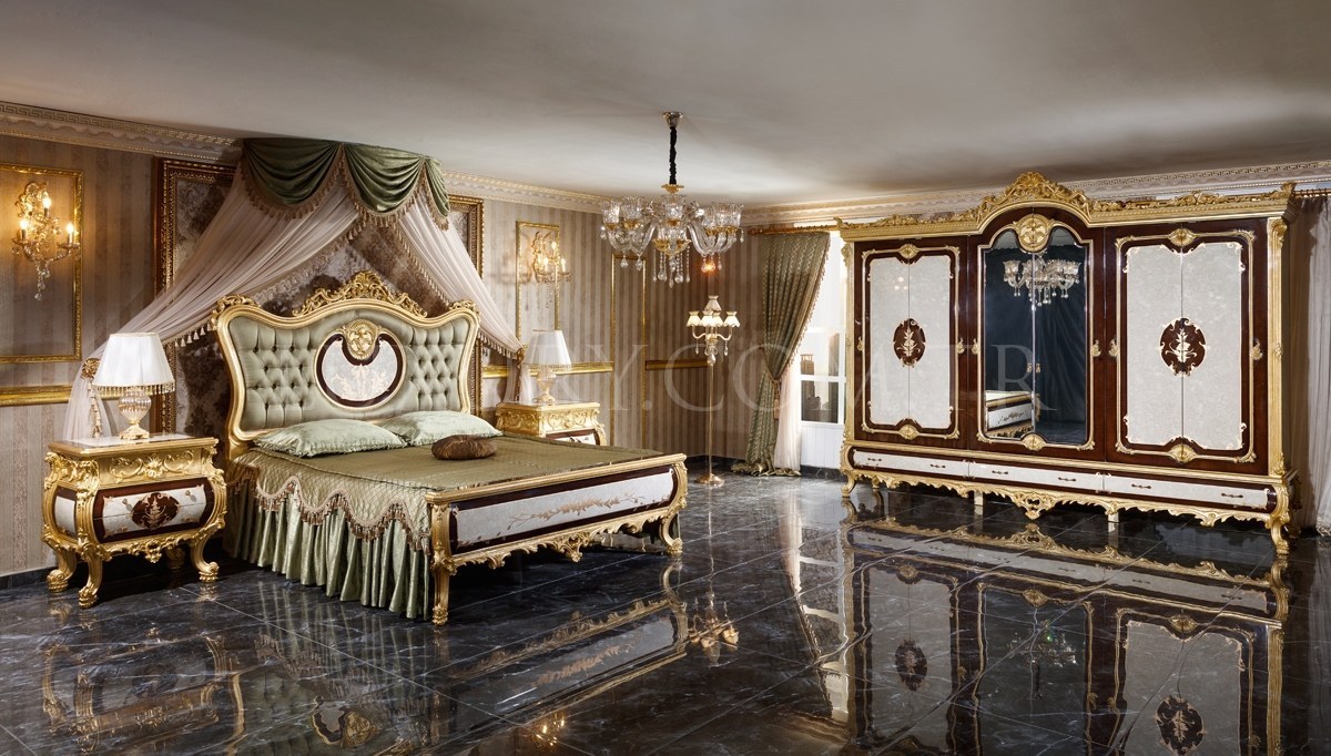 Monesa Altın Gold Leaf Bedroom - 1