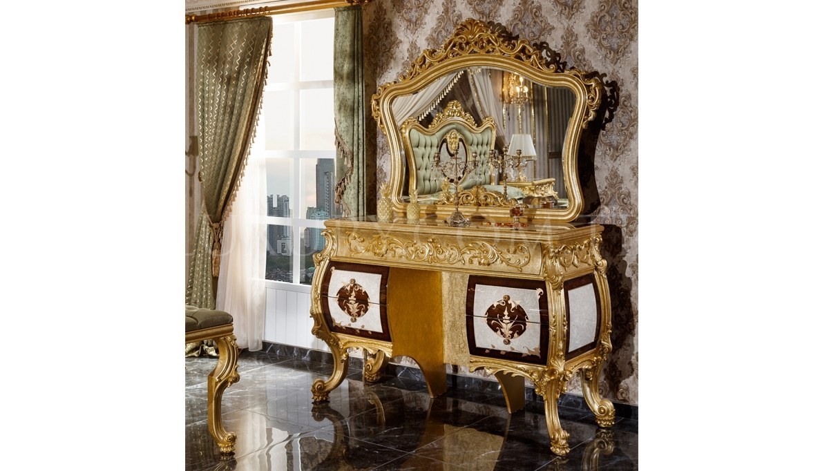 Monesa Altın Gold Leaf Bedroom - 15