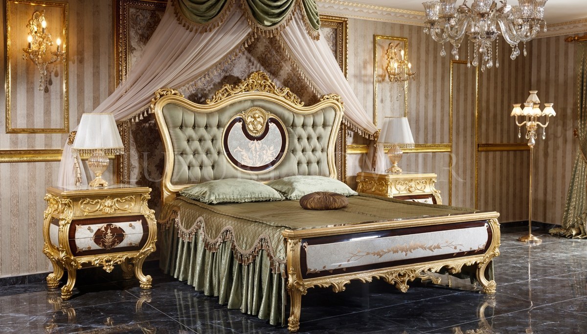 Monesa Altın Varaklı Yatak Odası - 3