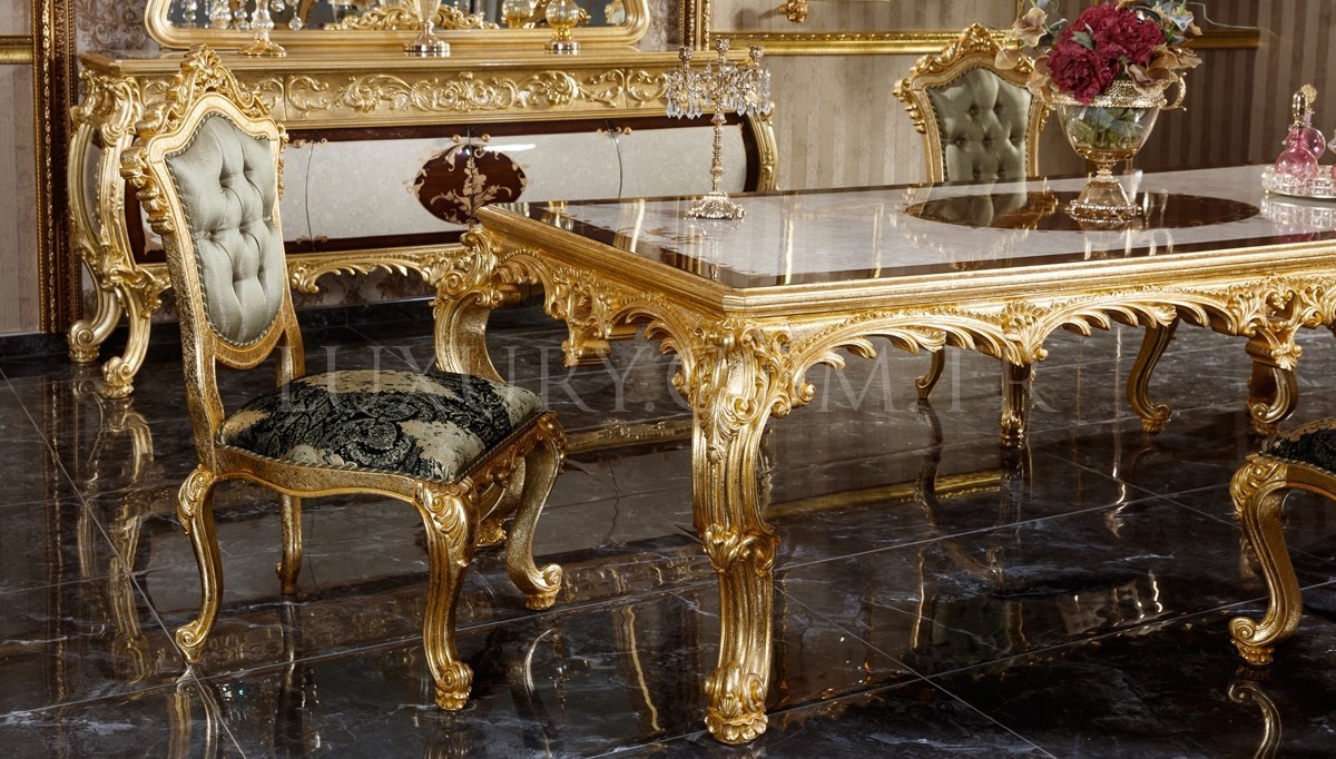 Monesa Gold Leaf Dining Room - 3