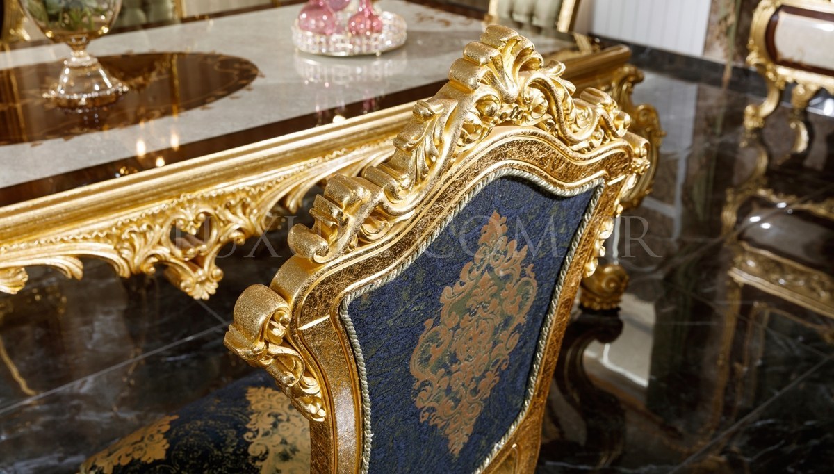 Monesa Gold Leaf Dining Room - 11