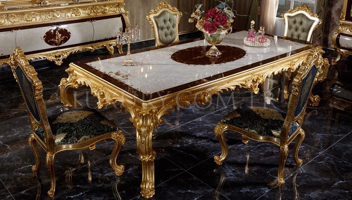 Monesa Gold Leaf Dining Room - 2