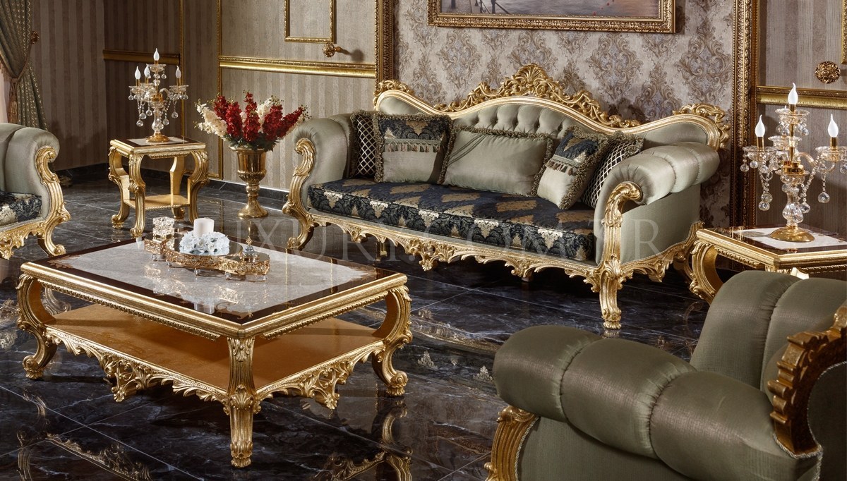 Monesa Gold Leaf Living Room - 2