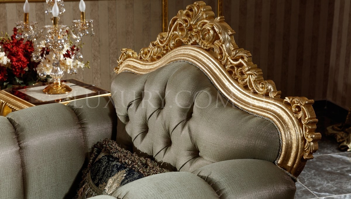 Monesa Gold Leaf Living Room - 7