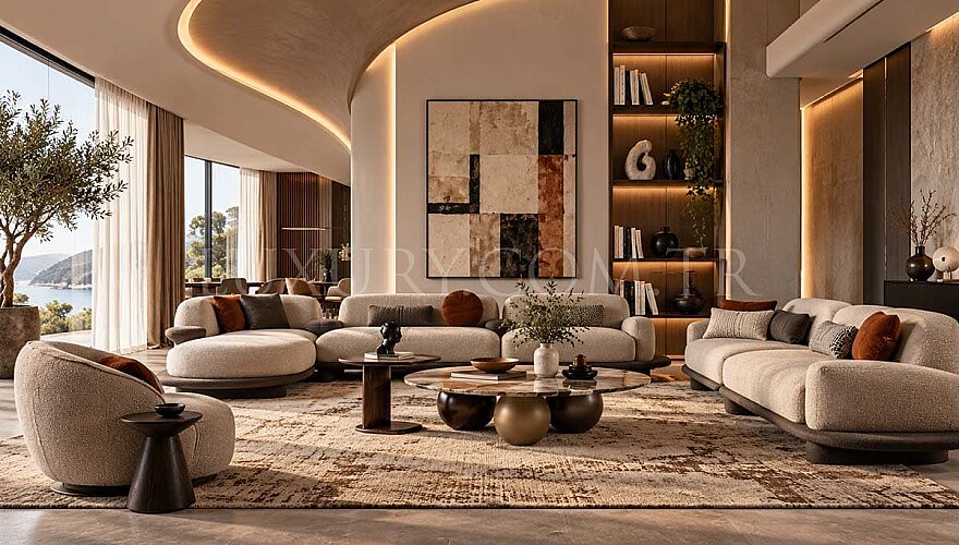 Montieri Oval Detaylı Koltuk Takımı - 1