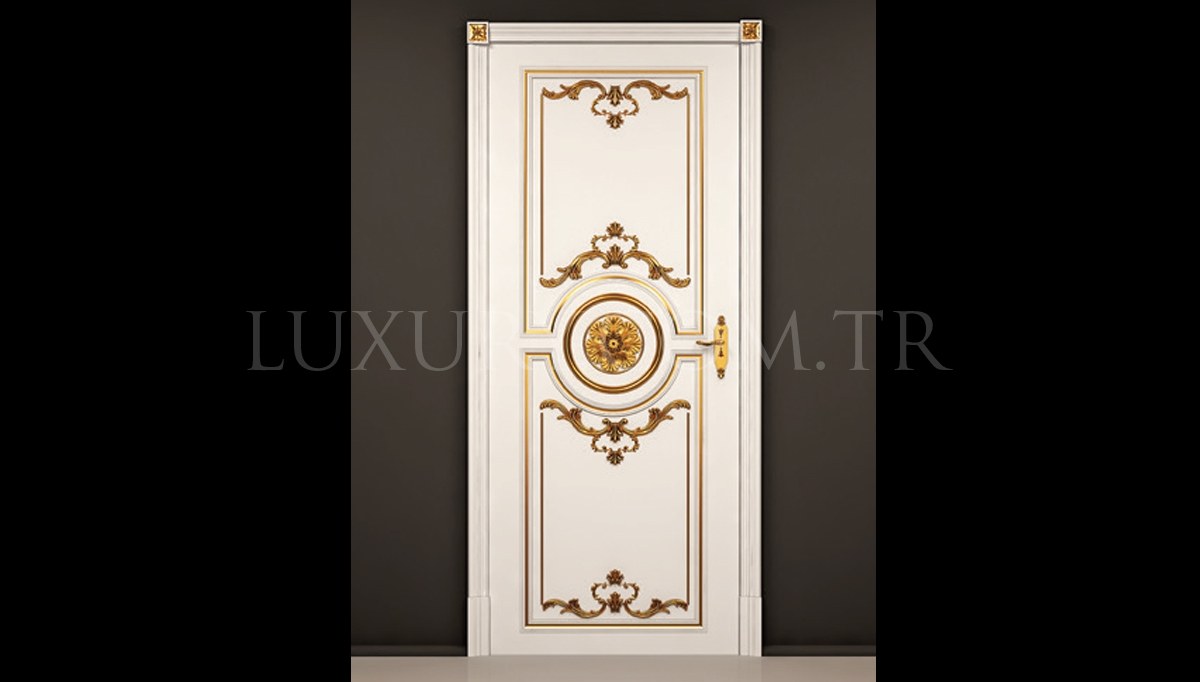 München Oymalı Klasik Kapı Dekorasyonu - 