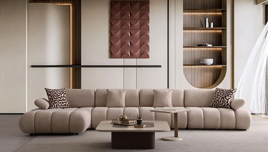 Narella Modern Köşe Koltuk Takımı - 5