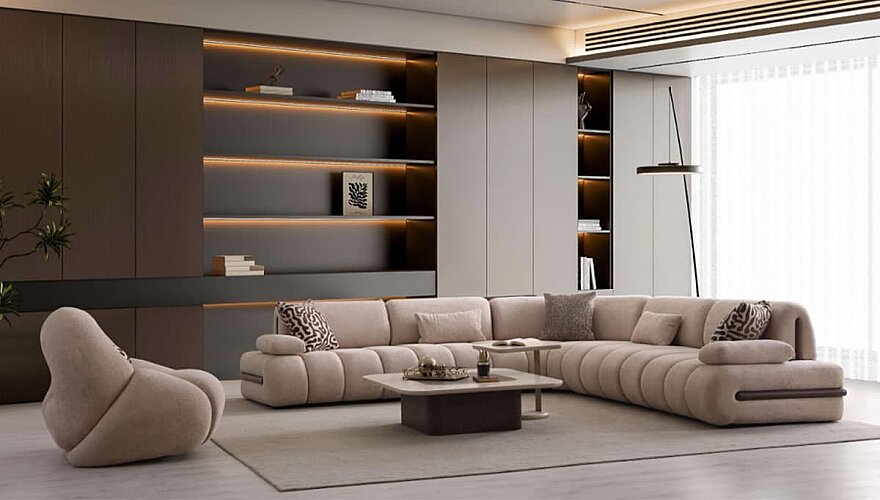 Narella Modern Köşe Koltuk Takımı - 4