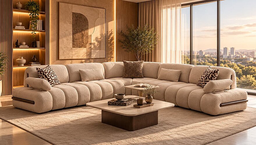 Narella Modern Köşe Koltuk Takımı - 1192