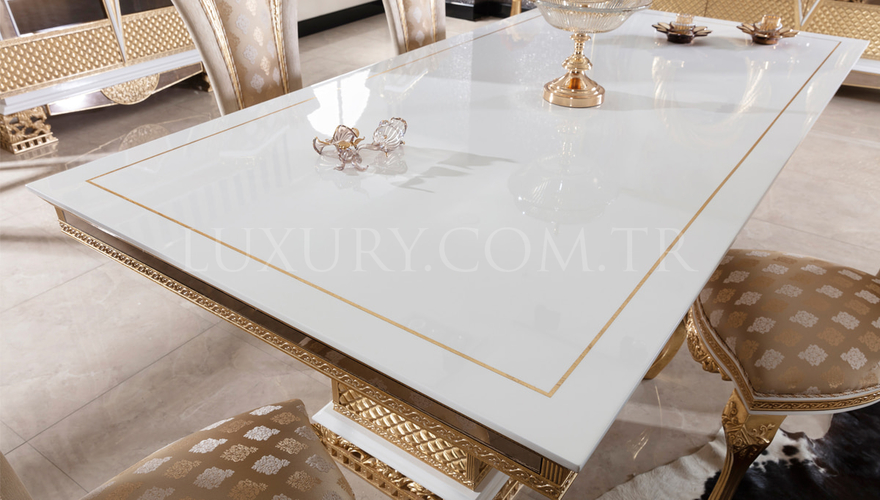 Navona Krem Classic Dining Room - 4