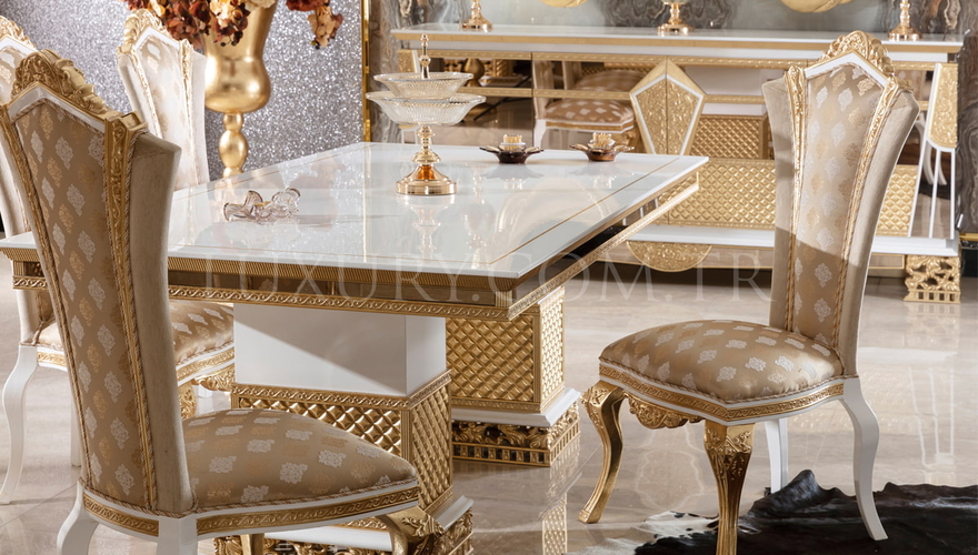 Navona Krem Classic Dining Room - 3