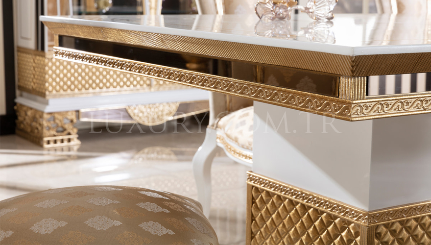 Navona Krem Classic Dining Room - 5