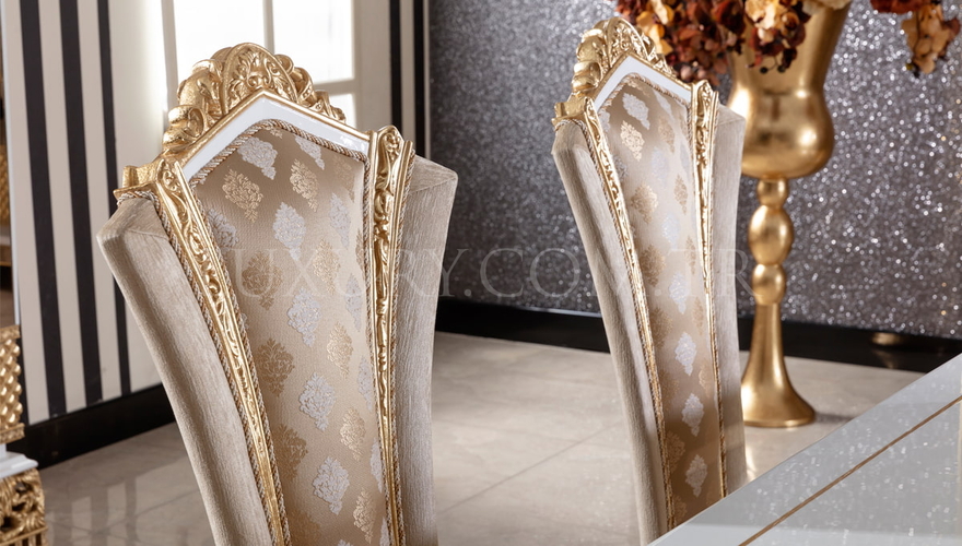 Navona Krem Classic Dining Room - 6