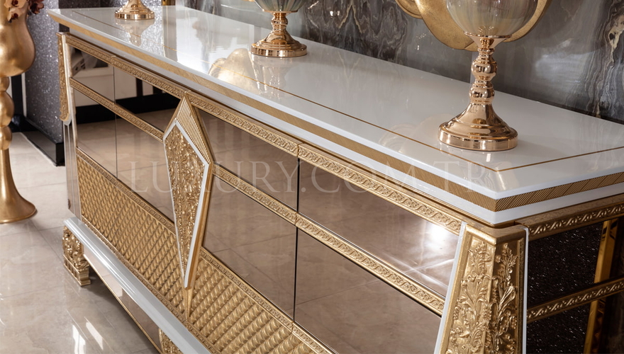 Navona Krem Classic Dining Room - 7