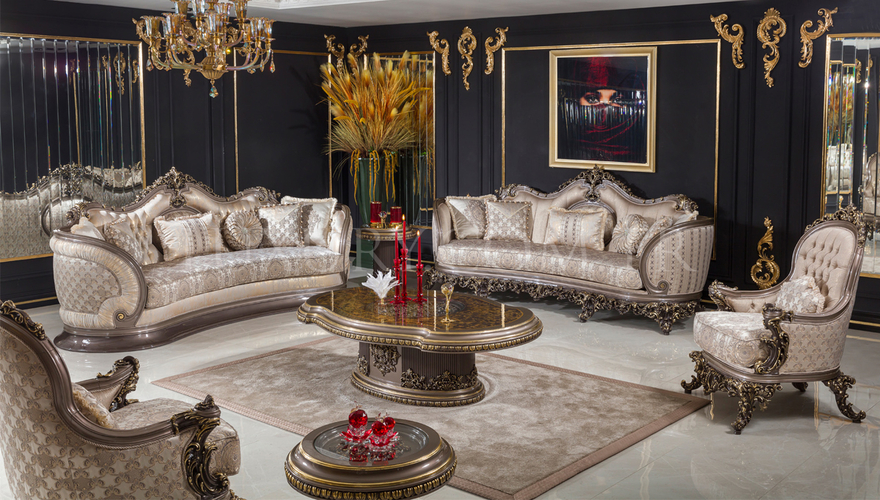 Neova Brown Classic Sofa Set - 1