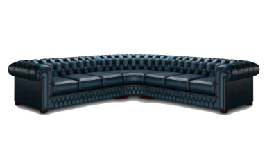 Nirva Mavi Chester Köşe Koltuk - 1102 Luxury Line