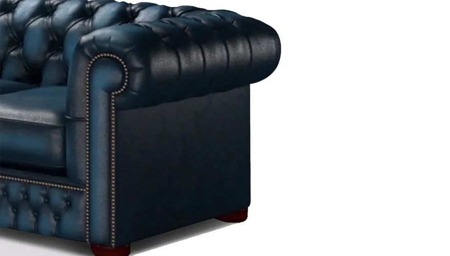 Nirva Mavi Chester Köşe Koltuk - 2