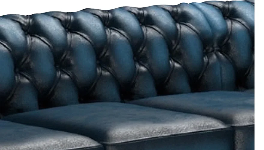 Nirva Mavi Chester Köşe Koltuk - 3