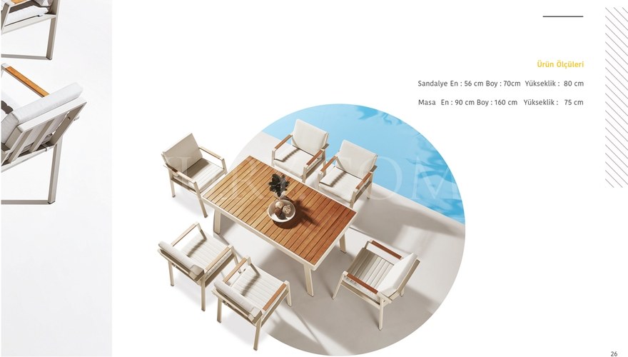 Nofi Garden Table Set - 5