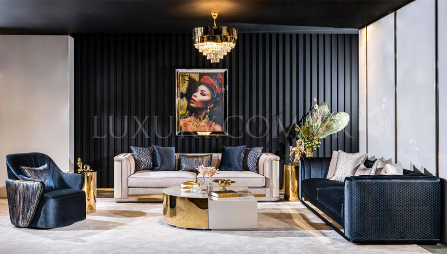 Nordic Metal Sofa Set - 1075